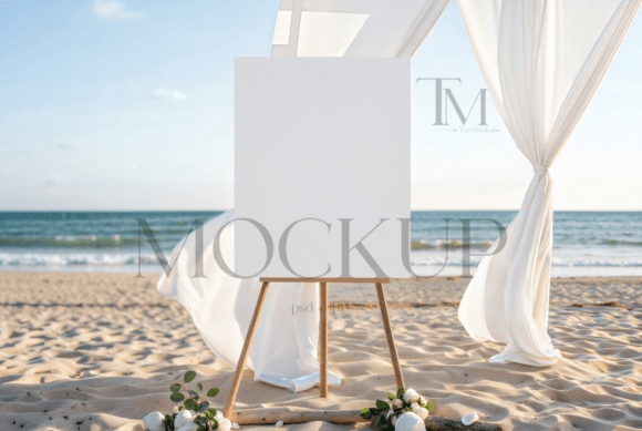 Baby Shower Welcome Sign Mockup: Elevating Your Stationery Portfolio