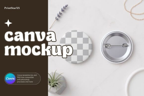 Button Pin Badge Canva Mockup PNG Custom: A Strategic Tool for Visual Branding
