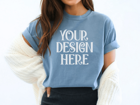 Comfort Colors 1717 Blue Jean Mockup: A Practical Evaluation for Designers