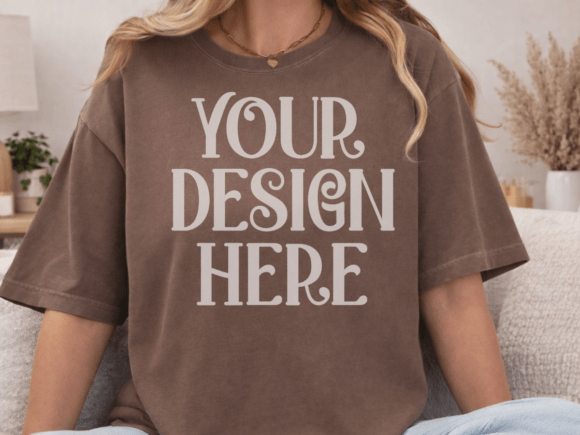 Comfort Colors 1717 Espresso Mockup 2