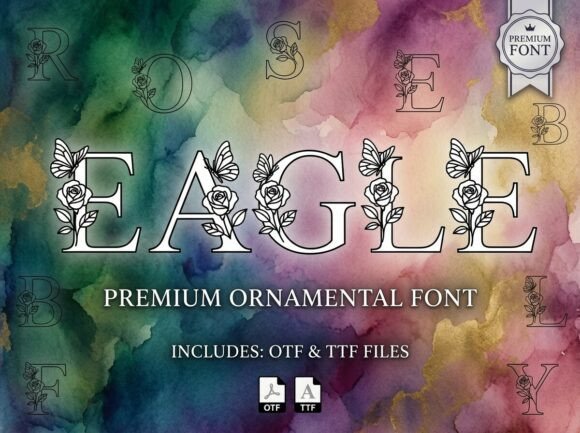 Eagle: The Majestic Serif for Elegant Floral Branding