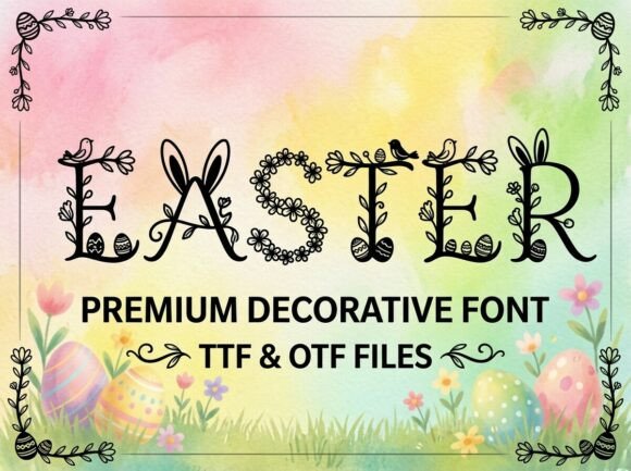 Easter: A Premium Decorative Display Font for Spring Creations