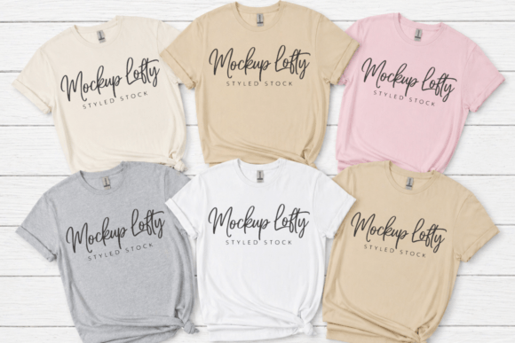 Elevating Brand Presentation with the Gildan 64000 Group T-Shirt Mockup 17