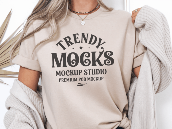 Gildan 64000 Sand T-shirt Mockup 3: A Practical Tool for Streamlined Design Workflows