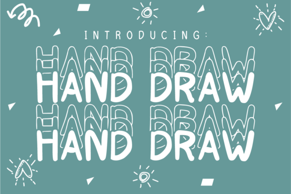 Hand Draw: The Ultimate Retro Stacked Handwriting Font for Modern Creators