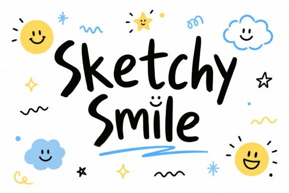 Sketchy Smile: A Doodle Font for Creative Projects