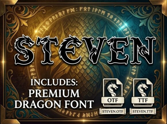 Steven: The Ultimate Guide to a Bold Decorative Display Typeface