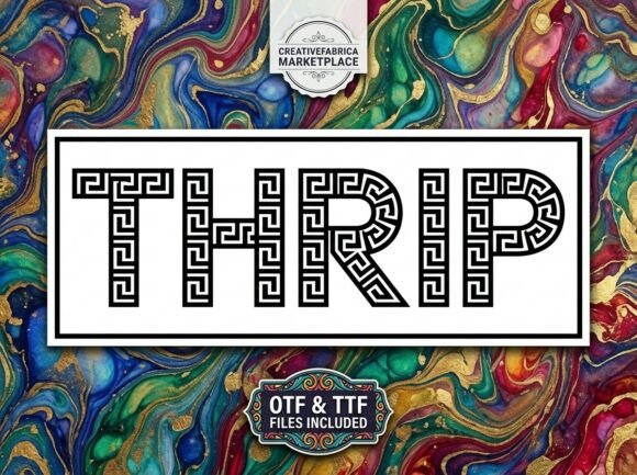 Thrip: Elevate Your Creative Projects with a Decorative Display Font