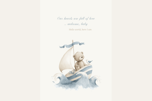 Welcoming New Life with Nautical Charm: The Perfect Baby Wall Art for Modern Nurseries